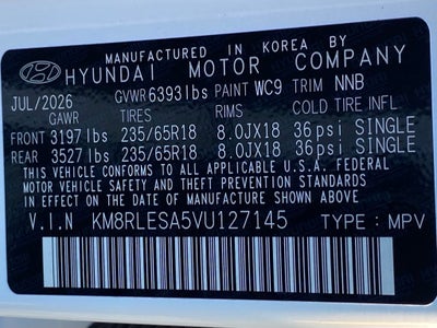 2027 Hyundai PALISADE HYBRID SEL