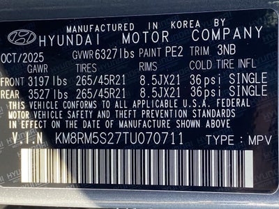2026 Hyundai PALISADE Calligraphy FWD