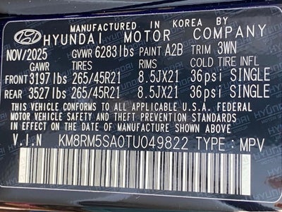 2026 Hyundai PALISADE HYBRID Calligraphy