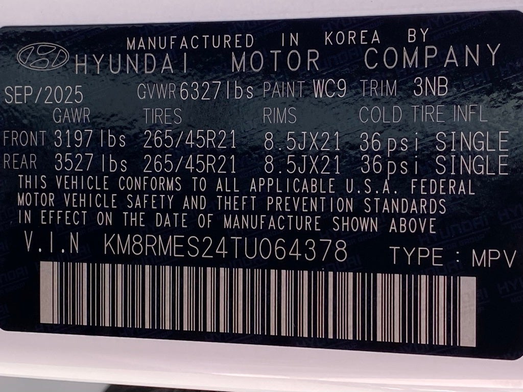 2026 Hyundai PALISADE Calligraphy AWD