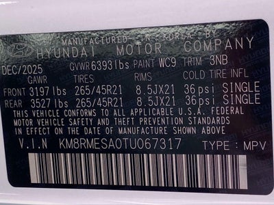 2026 Hyundai PALISADE HYBRID Calligraphy