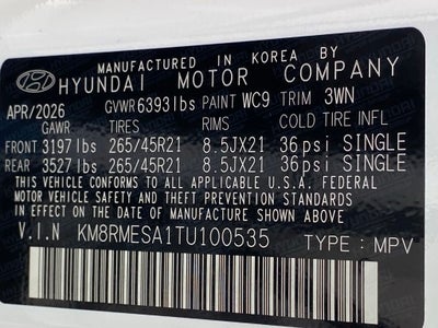 2026 Hyundai PALISADE HYBRID Calligraphy