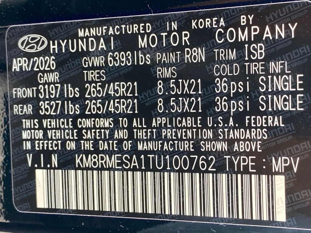 2026 Hyundai PALISADE HYBRID Calligraphy
