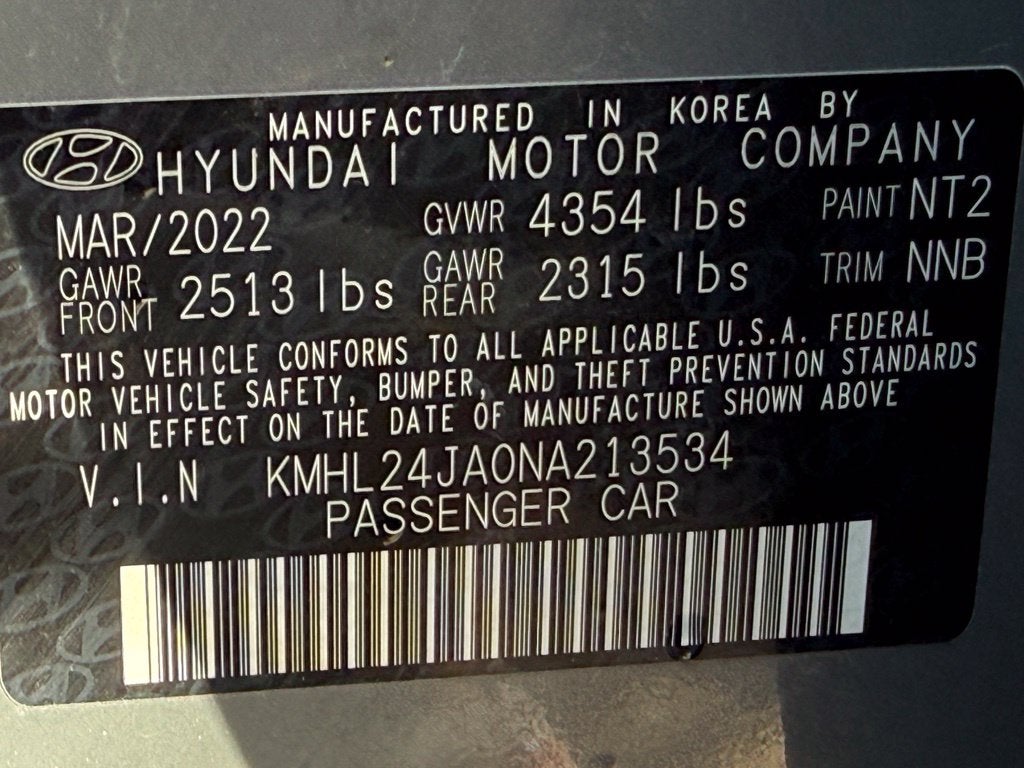2022 Hyundai SONATA SE - HYUNDAI CPO / CLEAN CARFAX