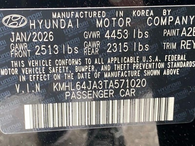 2026 Hyundai SONATA SEL Sport