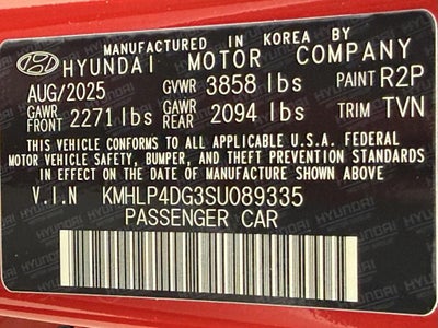 2025 Hyundai ELANTRA Limited