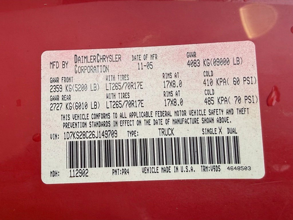 2006 Dodge Ram 2500 SLT