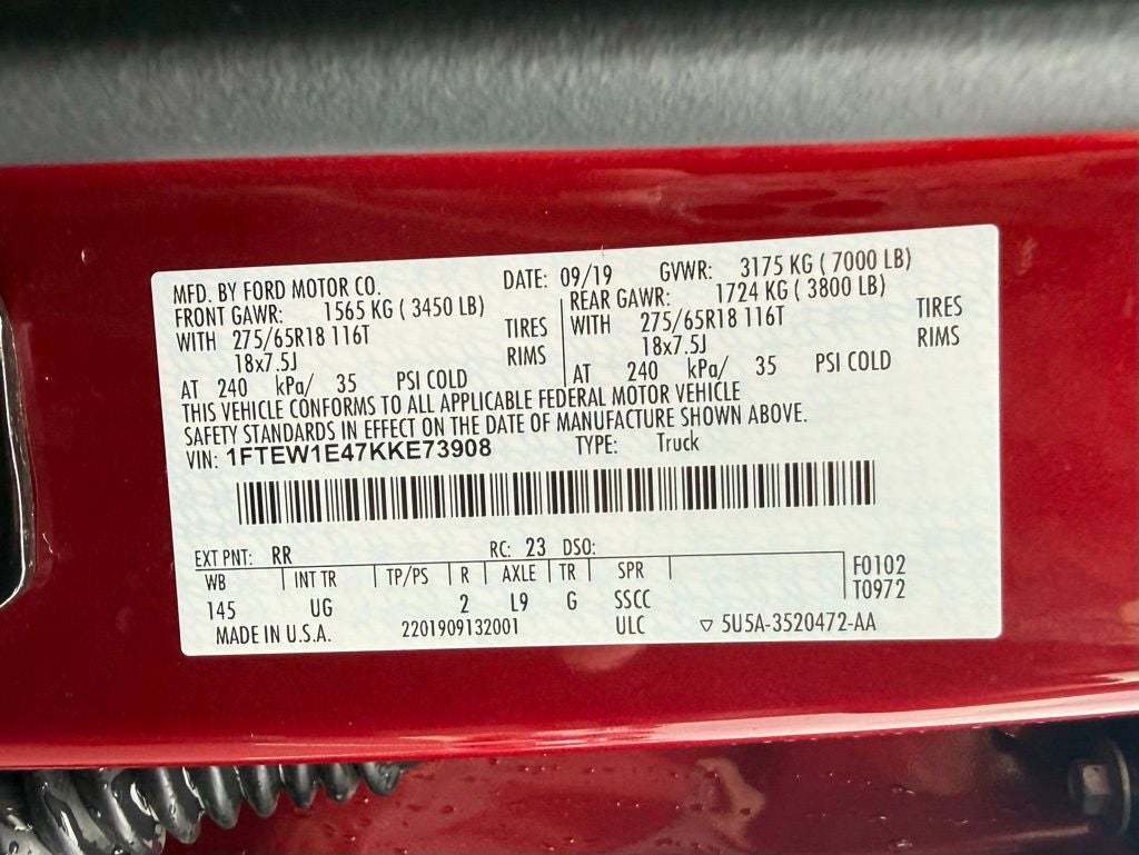 2019 Ford F-150 XLT
