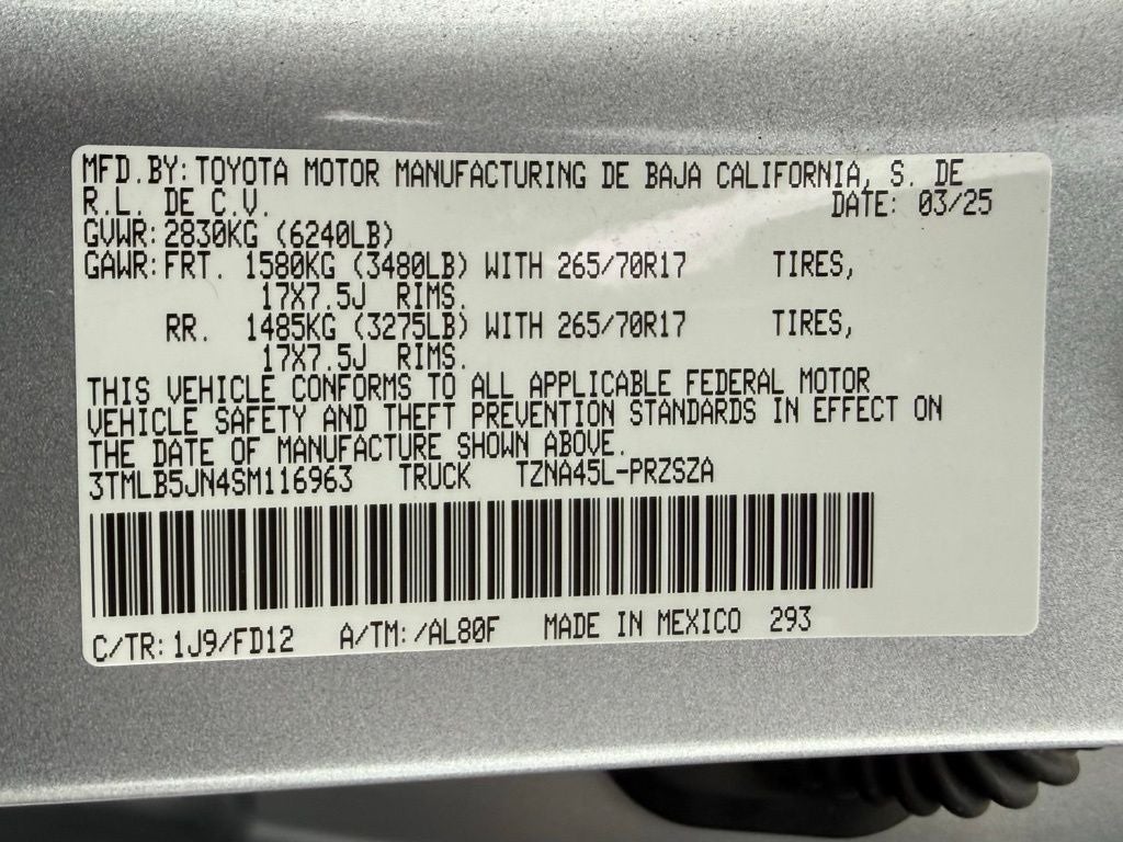 2025 Toyota Tacoma TRD Off-Road