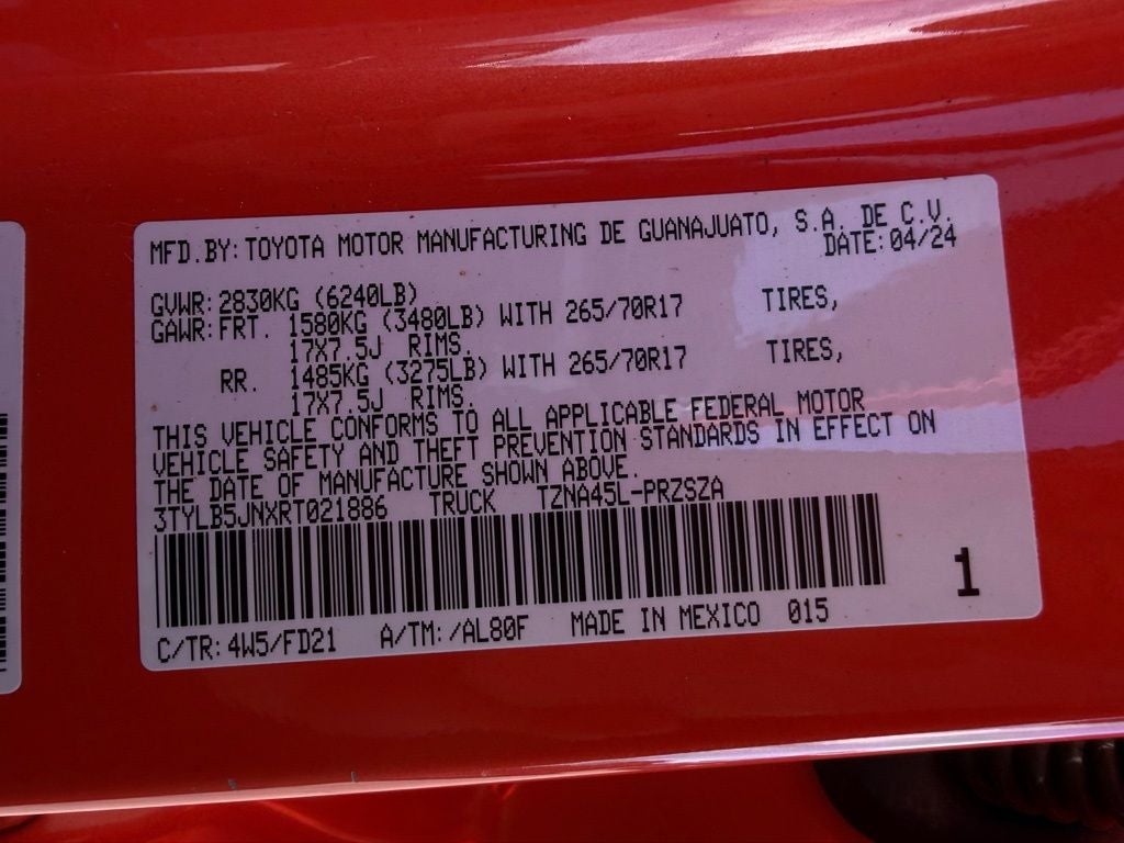 2024 Toyota Tacoma TRD Off-Road