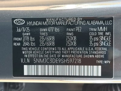 2025 Hyundai TUCSON SEL Convenience FWD