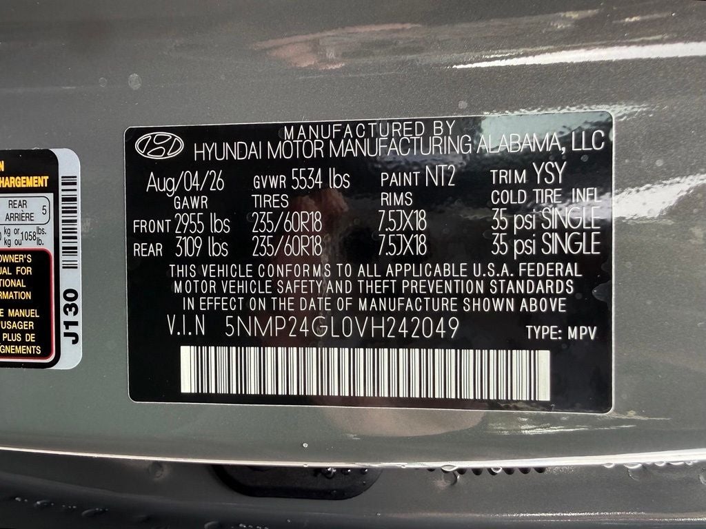 2027 Hyundai SANTA FE SEL FWD