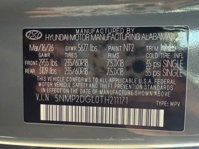 2026 Hyundai SANTA FE SEL AWD