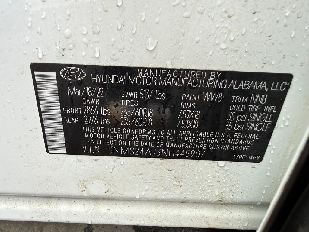 2022 Hyundai SANTA FE SEL