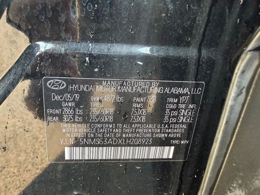 2020 Hyundai SANTA FE Limited