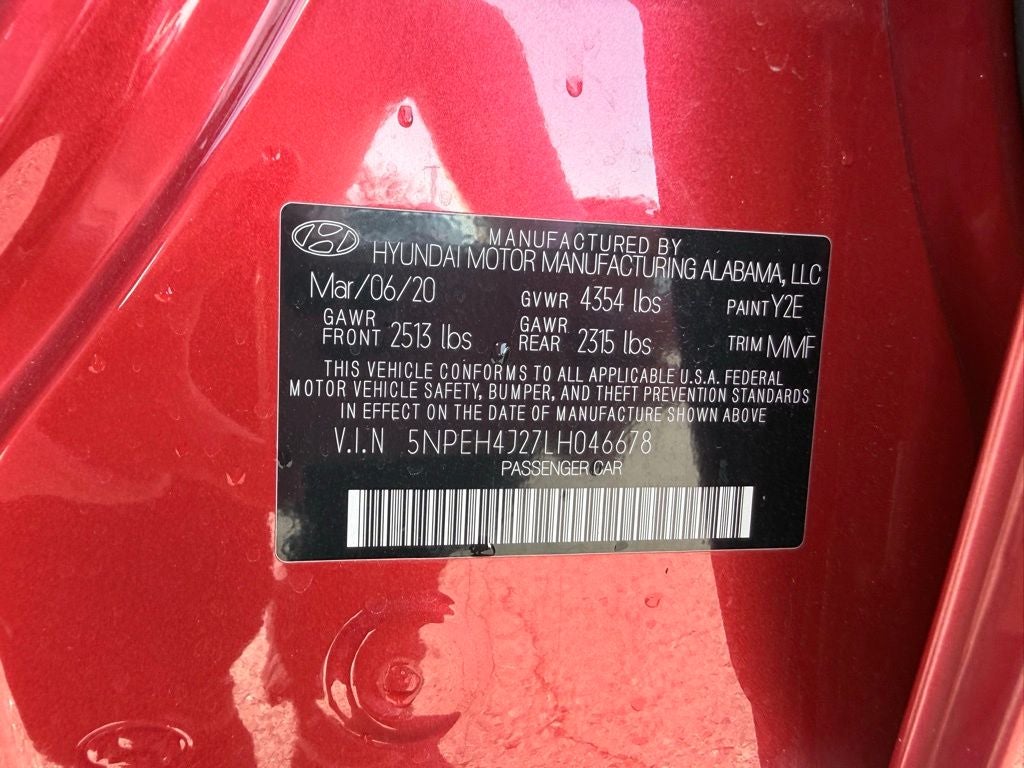 2020 Hyundai SONATA Limited