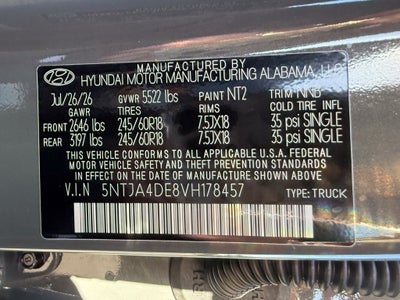 2027 Hyundai SANTA CRUZ SE FWD