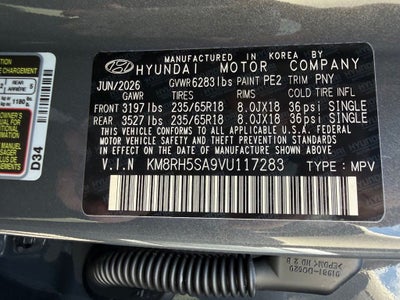 2027 Hyundai PALISADE HYBRID Blue SEL Premium 7P
