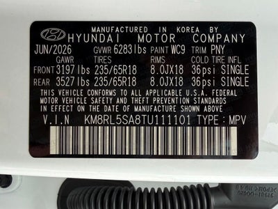 2026 Hyundai PALISADE HYBRID Blue SEL 7P