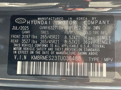 2026 Hyundai PALISADE Calligraphy AWD