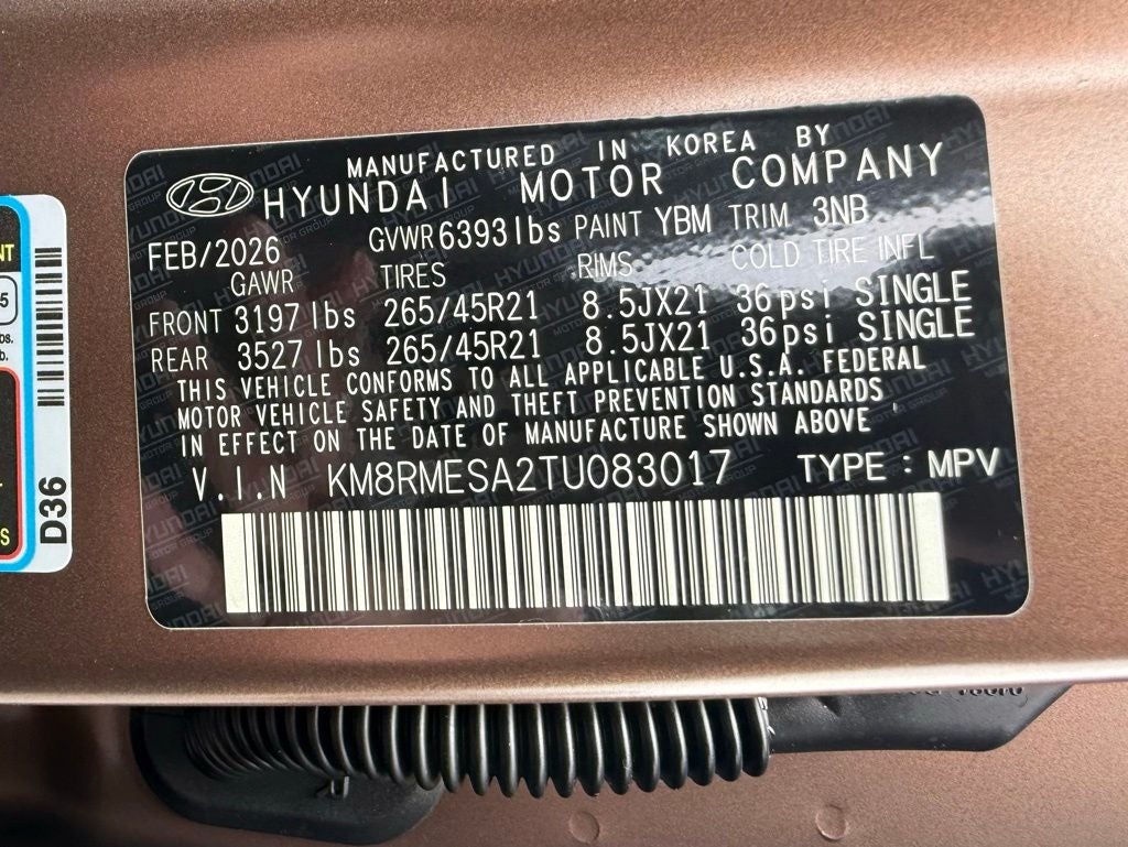 2026 Hyundai PALISADE HYBRID Calligraphy