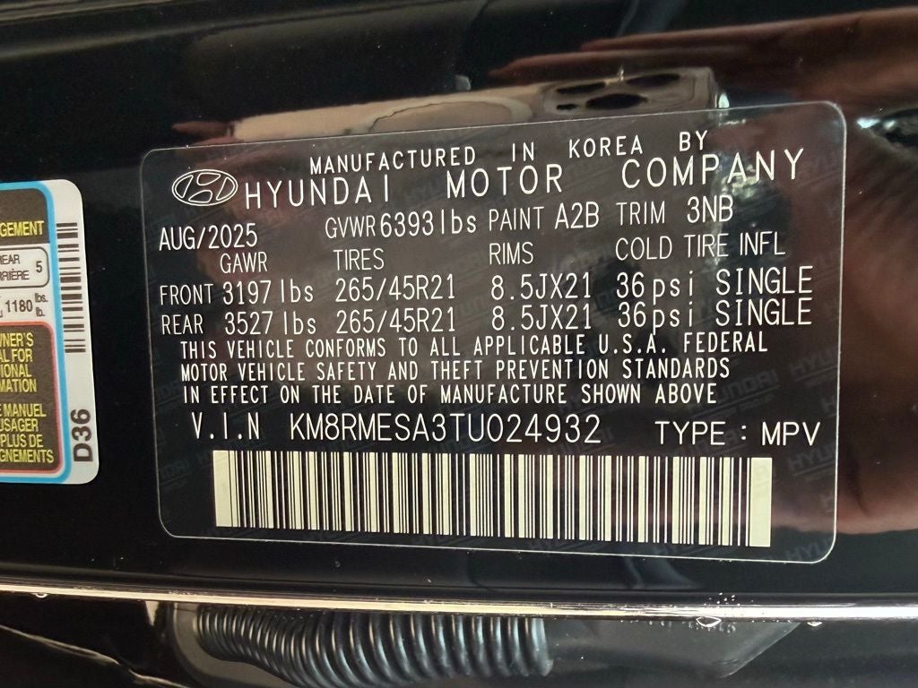 2026 Hyundai PALISADE HYBRID Calligraphy