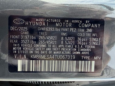 2026 Hyundai PALISADE HYBRID Calligraphy