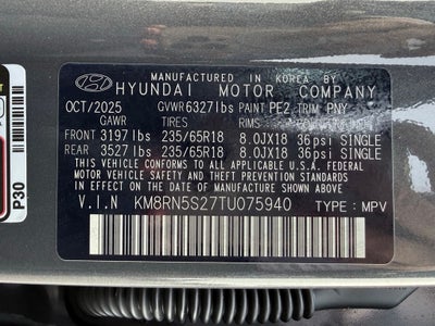 2026 Hyundai PALISADE SEL Premium FWD
