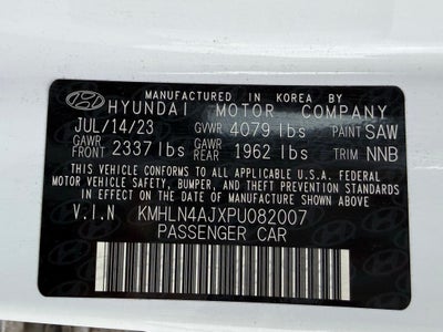 2023 Hyundai ELANTRA HYBRID Limited
