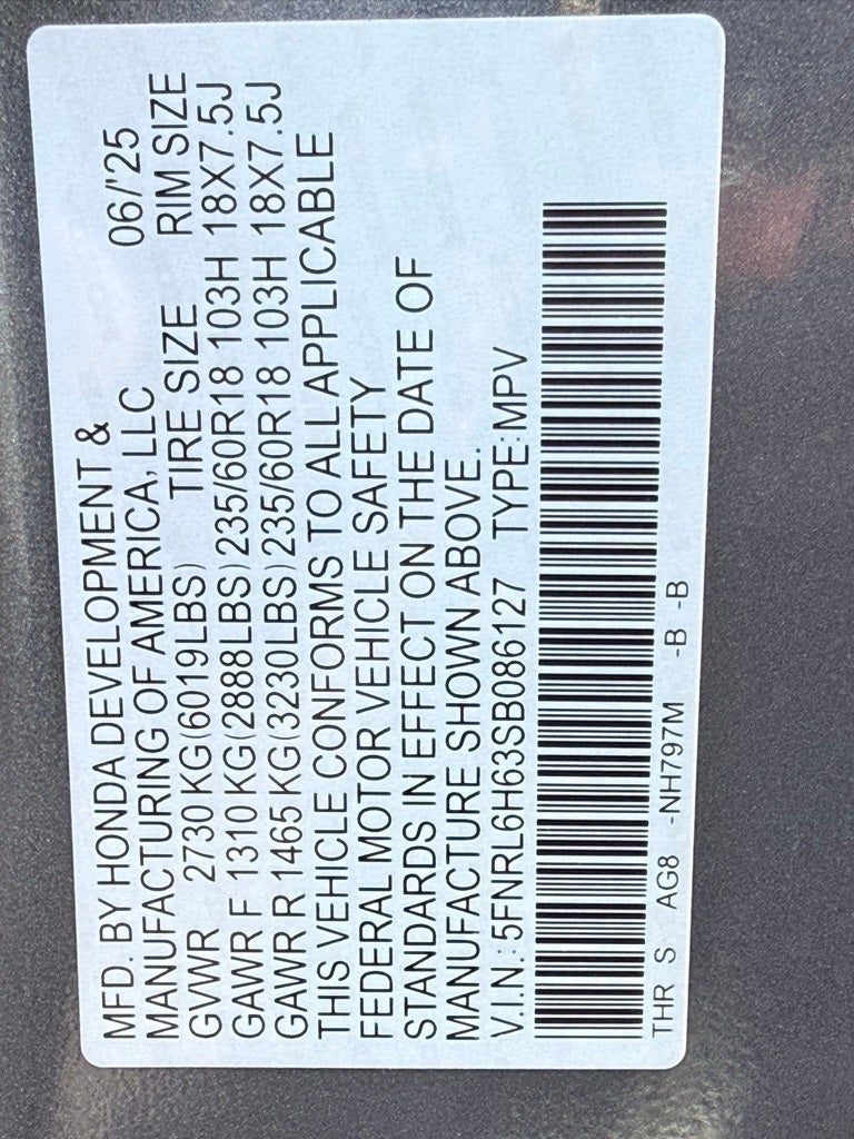 2025 Honda Odyssey EX-L