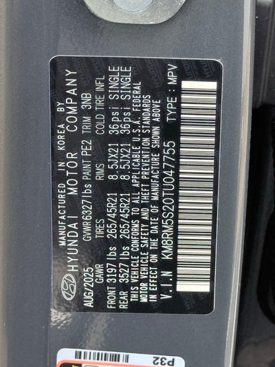 2026 Hyundai PALISADE Calligraphy FWD