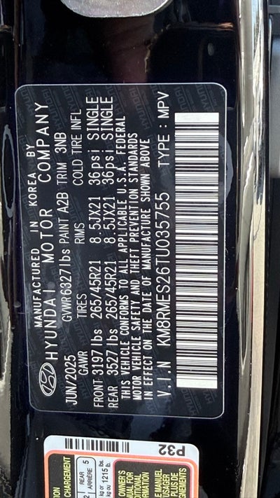 2026 Hyundai PALISADE Calligraphy AWD