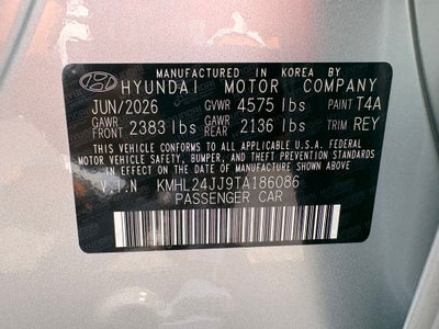 2026 Hyundai SONATA HYBRID Blue
