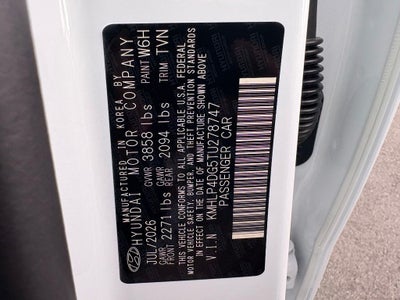 2026 Hyundai ELANTRA Limited