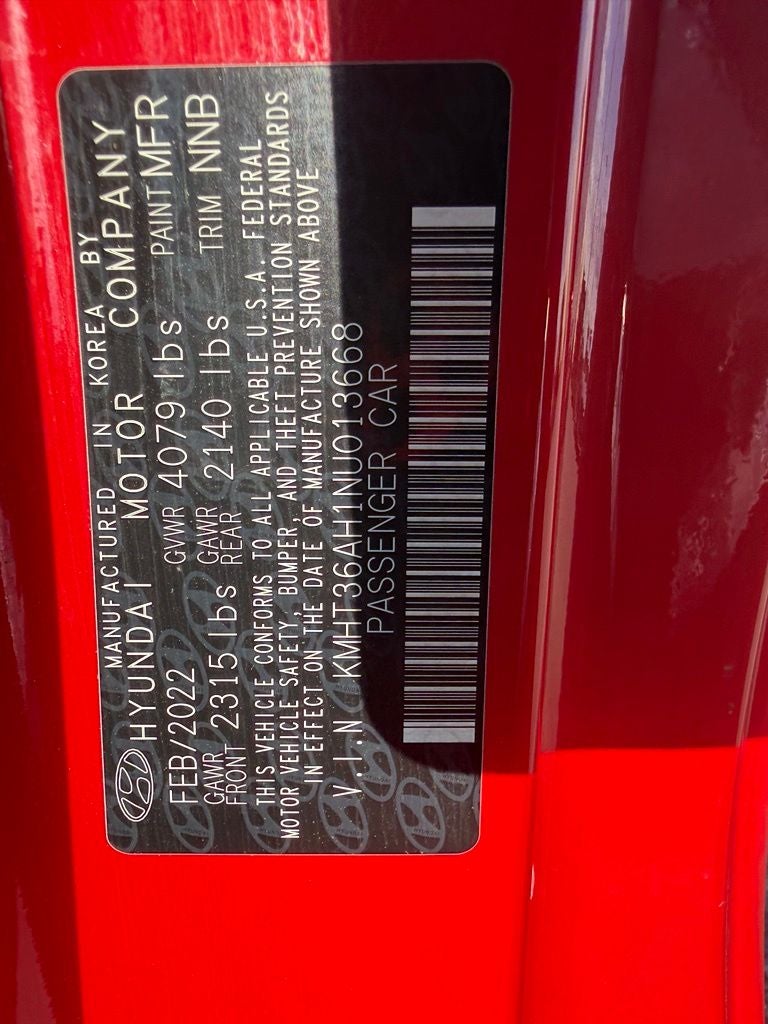 2022 Hyundai VELOSTER N Base