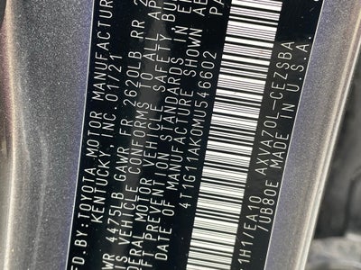 2021 Toyota Camry SE