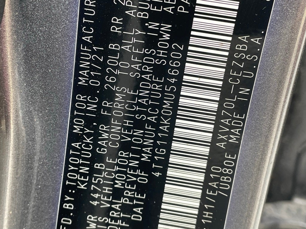 2021 Toyota Camry SE