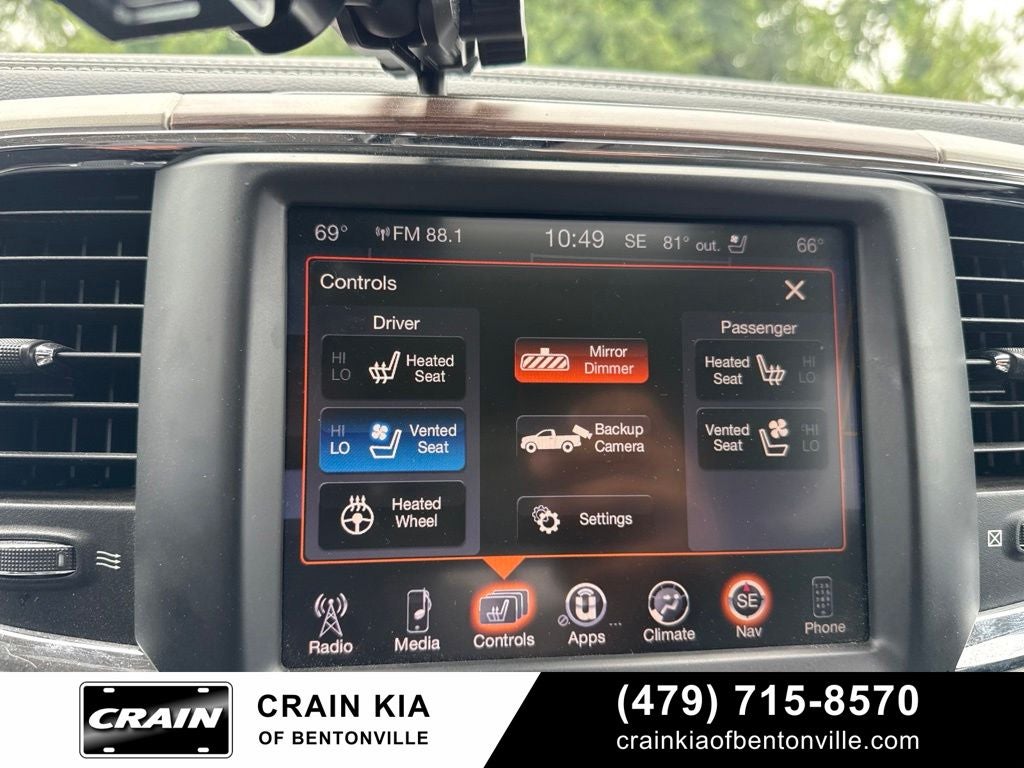 2016 RAM 1500 Laramie - 4WD / CLEAN CARFAX / ONE OWNER