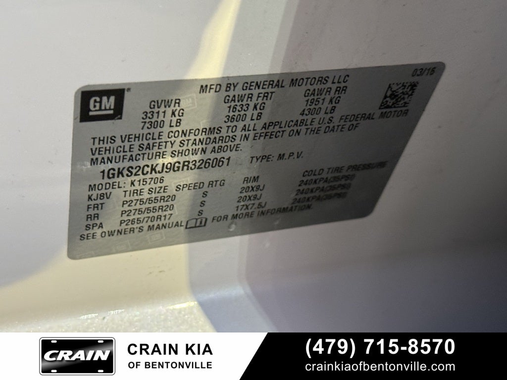 2016 GMC Yukon Denali - 4WD / SUNROOF