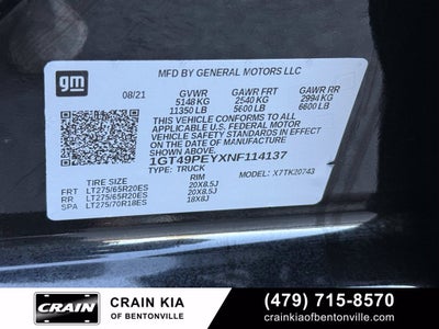 2022 GMC Sierra 2500HD AT4 - 4WD / CLEAN CARFAX