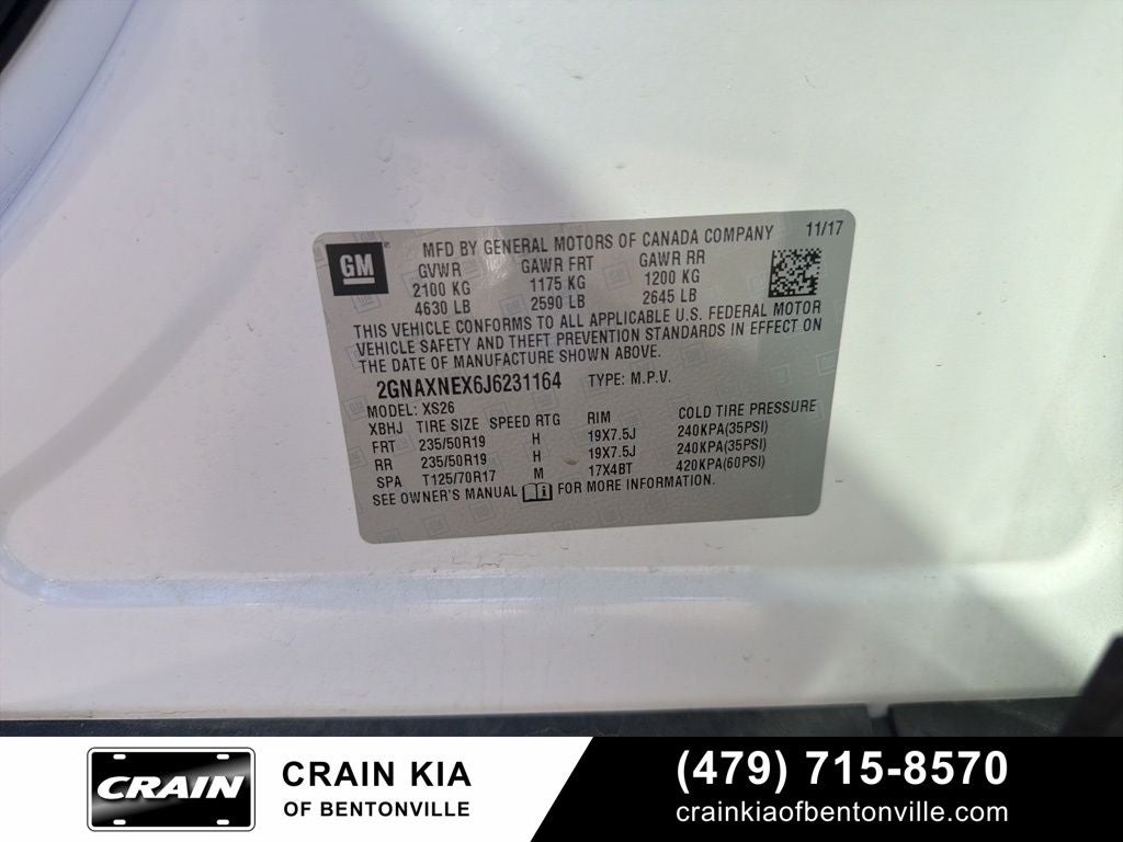 2018 Chevrolet Equinox Premier - CLEAN CARFAX / ONE OWNER