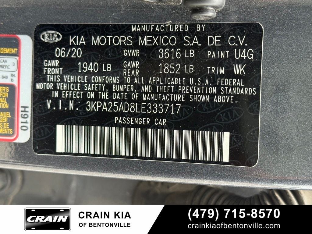 2020 Kia Rio S Hatchback - CLEAN CARFAX