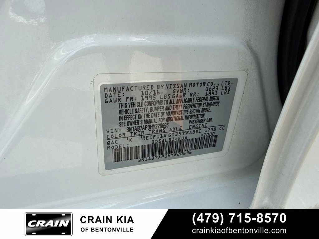 2017 Nissan Sentra SV - CARFAX ONE OWNER