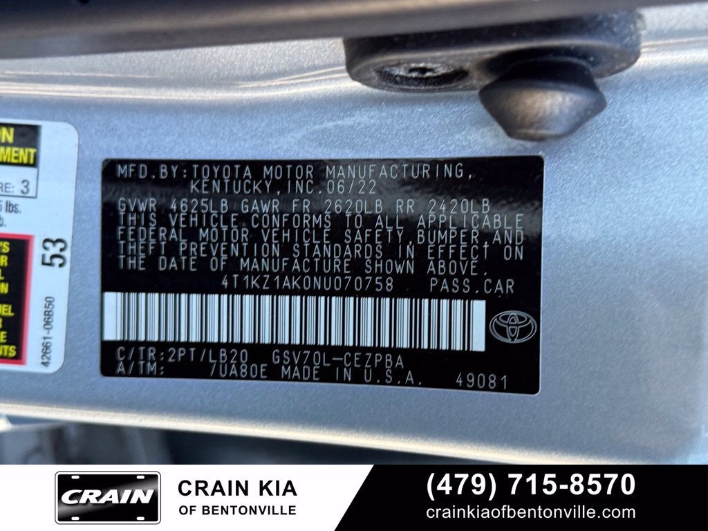 2022 Toyota Camry XSE V6 | CARFAX ONE OWNER