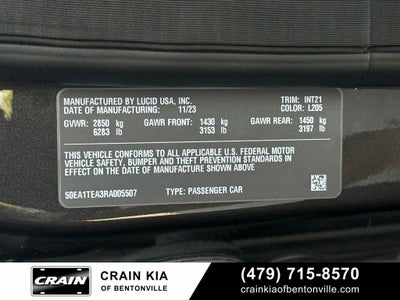2024 Lucid Air Touring - AWD / CLEAN CARFAX / ONE OWNER
