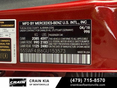 2016 Mercedes-Benz C-Class C 300 - CLEAN CARFAX HISTORY
