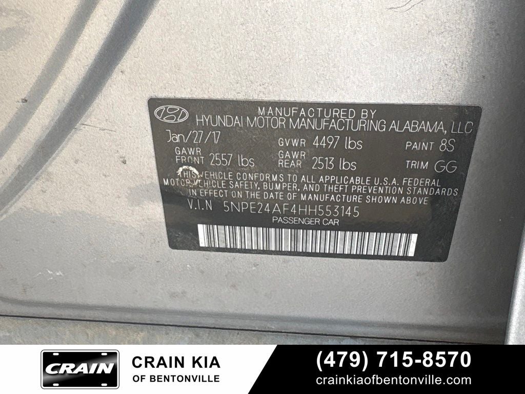 2017 Hyundai SONATA SE