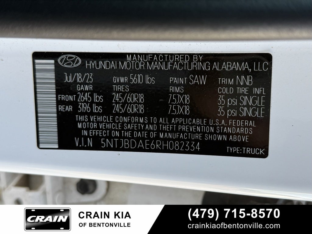 2024 Hyundai SANTA CRUZ SEL - AWD