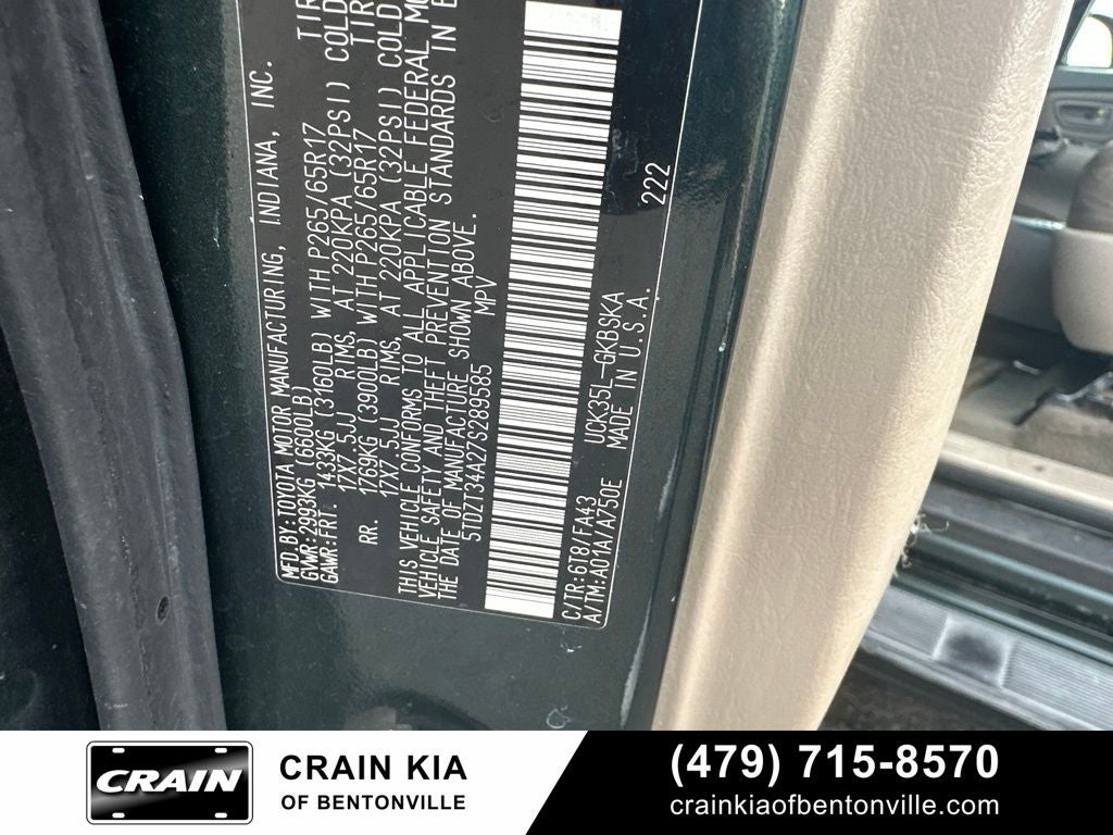 2007 Toyota Sequoia SR5 - AS-IS DUE TO AGE