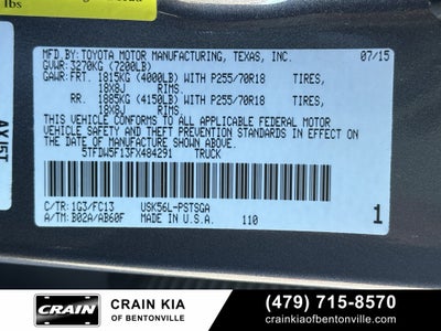 2015 Toyota Tundra SR5 - 4WD